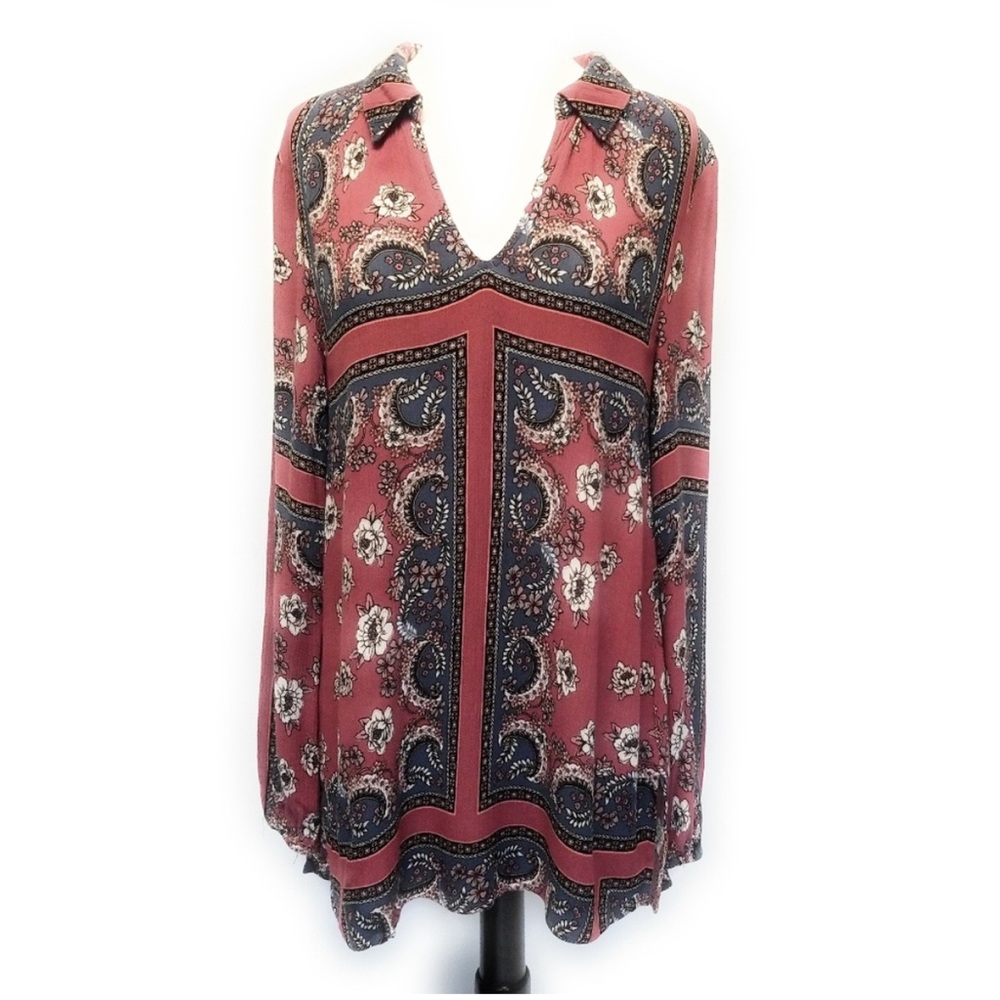 BUCKLE 100% Linen Womens Boho Tunic Dress Size S
